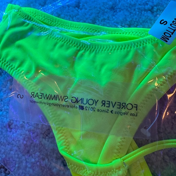 NWT Neon Yellow Forever young swimwear - Picture 4 of 5